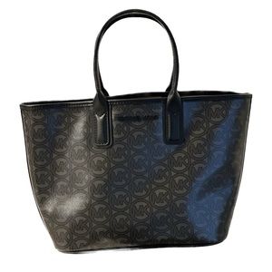 MICHAEL KORS  Jodie Small Logo Jacquard Tote Bag Black